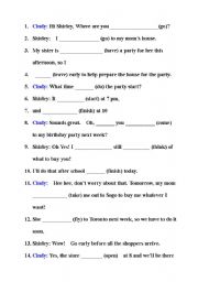 English Worksheet: future tense