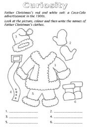 English Worksheet: Christmas Booklet part 4