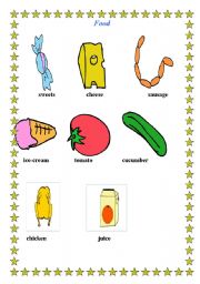 English worksheet: fruit