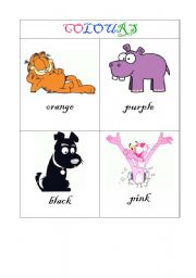 English worksheet: Colors/colours 3