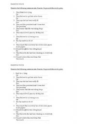 Passive Voice - advanced practice