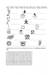 English worksheet: christmas