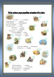 Cats and prepositions