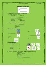 English worksheet: English brain games 1