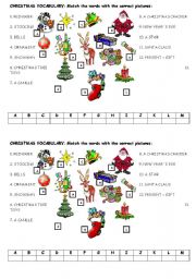 English Worksheet: Christmas vocabulary