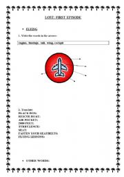 English worksheet: LOST EPISODE 1