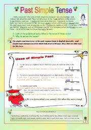 English Worksheet: Rules of past simple tense