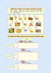 English Worksheet: Time for lunch