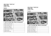 English Worksheet: Map Cuty Exercise