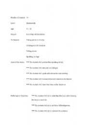 English worksheet: role play and simulations
