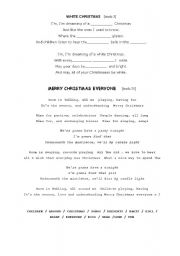 English worksheet: Christmas songs 2