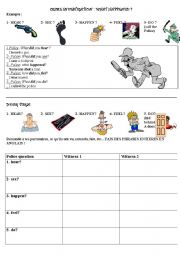 English Worksheet: crime investigation - detective story 2