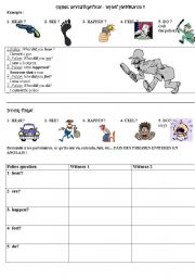 English Worksheet: crime investigation - detective story 3