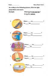 English worksheet: Prepositions