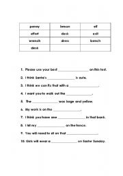 English worksheet: e pals worksheet