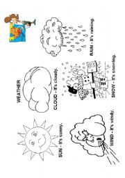 English Worksheet: The Weather