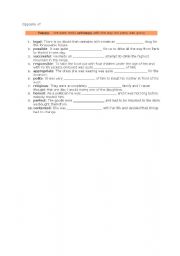 English Worksheet: negative prefixes
