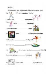 English worksheet: unjumble the letters and find out the correct word.