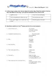 English worksheet: Principals office