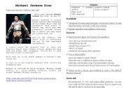 English Worksheet: michael jackson dies