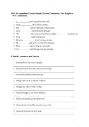 English worksheet: Grammar Practice