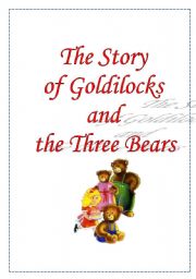 English Worksheet: the Story of Goldilocks and Three Bears