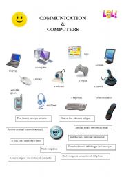 English Worksheet: Communication and computers