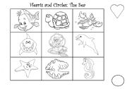 English worksheet: sea animalls
