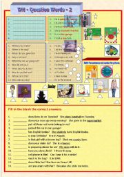 English Worksheet: WH Question - 2