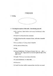 English worksheet: friends: Monicas Wedding