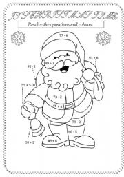 English Worksheet: Santas Clothes