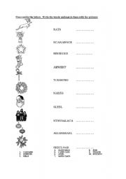 English worksheet: CHRISTMAS VOCABULARY