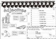 English Worksheet: Adjectives - Lets compare