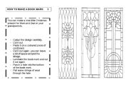 English Worksheet: How to make a book mark    3/3