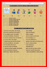 English Worksheet: BODY AILMENTS Y REMEDIES