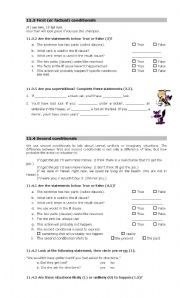 English Worksheet: first conditional