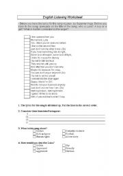 English Worksheet: Listening - Luka