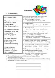 English Worksheet: Punctuation