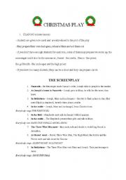 English Worksheet: A Christmas Play