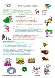 English Worksheet: Sleigh Ride SONG