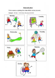 English Worksheet: Past tense practice