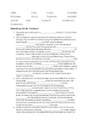 English worksheet: Describing Non-Economic Trends II