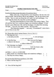 English Worksheet: The poor man