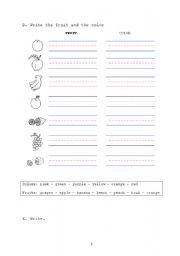 English worksheet: fruýts