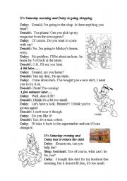 English Worksheet: Shopping
