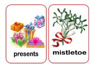 English Worksheet: Christmas Flashcards 2