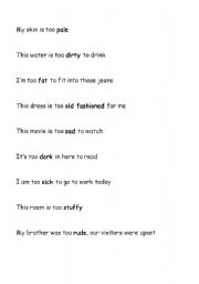 English Worksheet: opposite adjectives