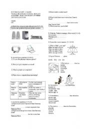 English Worksheet: my english 2nd exam 7 grade