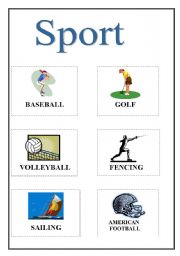 English worksheet: Sport