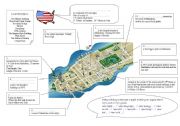 English Worksheet: A Map of Manhattan to be completed